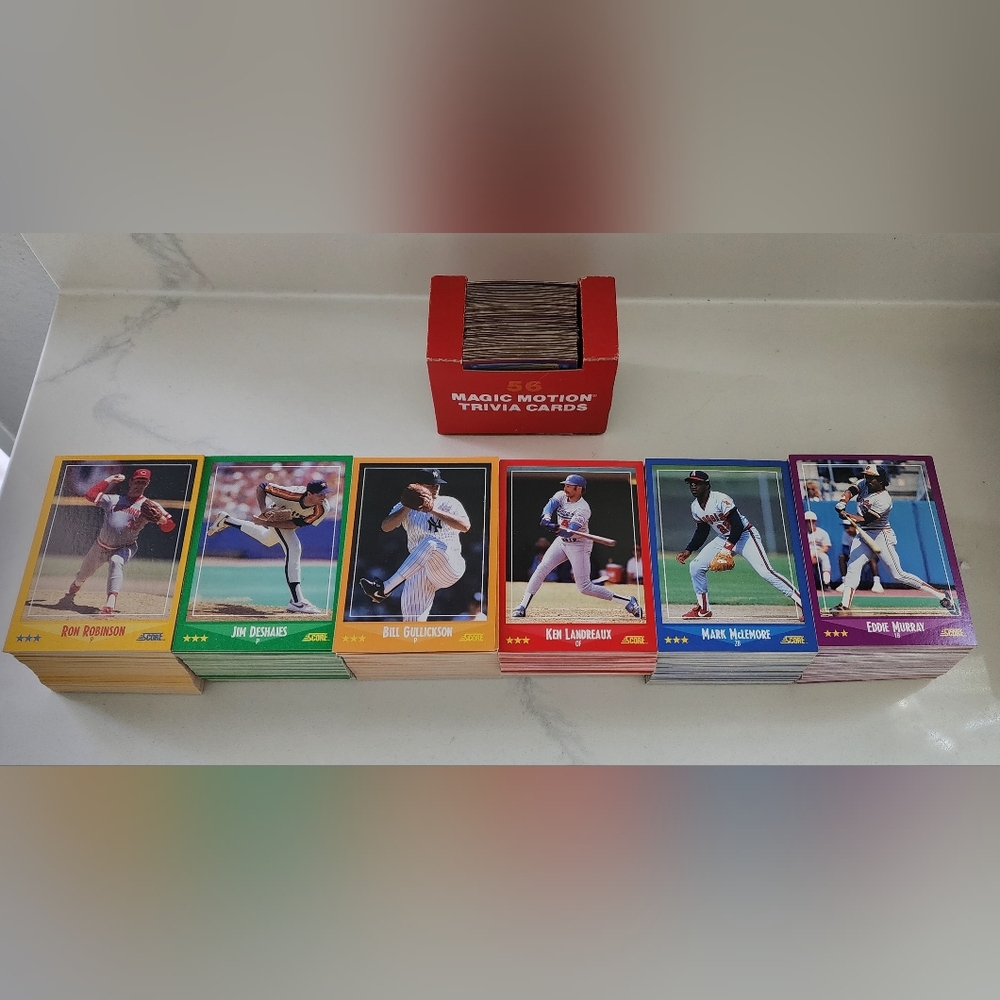 1988 Score Baseball‎ Card Full Set Near Mint to Mint Magic Motion Trivia No Box